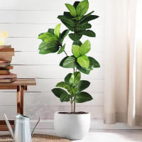 Falsa Hoja De Magnolia Y Ficus 105cm Para Decoración De Jardín Patio Interior Oficina Hoja De Figura Artificial De 41.3 Pulgadas - details 17