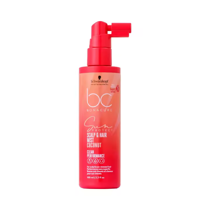 Schwarzkopf BC Bonacure Sun Protect Scalp & Hair Mist Coconut 100mL - Espray - Bruma en Spray para el Pelo - Especial Verano Cabello Expuesto al Sol - 1