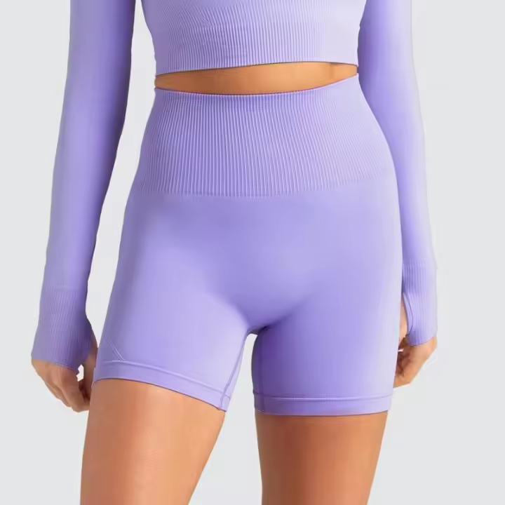 SSITO Ropa de Yoga de Tela Súper suave, pantalones cortos de Gimnasio con Realce, Mallas Deportativas de faja Alta Para Mujer, pantalones cortos de entrenamiento y ciclismo - 1