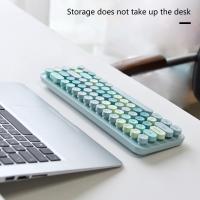 Teclado Y Ratón Inalámbricos Coloridos Ergonómicos Pequeño Para Laptop Y Escritorio Compatible Con Windows 7/8/10 - details 0