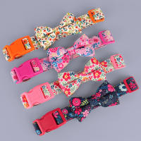 Collar De Floral Nylon Para Perros Con Lazo Ajustable Y Padded Para Pequeños Medianos Y Grandes Incluye Chihuahua Pug - details 4