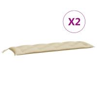 vidaXL Cojines banco jardín 2 uds tela Oxford 150x50x7 cm Color Antracita,  Gris,  Beige y mas Cojín Decorativo de Asiento Cojines de muebles de salon - details 11