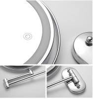 Espejo De Maquillaje Inteligente 8 Pulgadas Con Doble Lado Y Luz USB Magnifying 3x/5x/7x/10x Iluminación De 3 Colores Para Baño Estilo Moderno - details 2