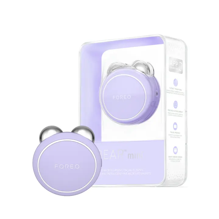 FOREO BEAR mini Masajeador facial eléctrico de microcorrientes I Reductor de papada I Define el contorno de la mandíbula I Lifting facial inmediato y no invasivo - 1