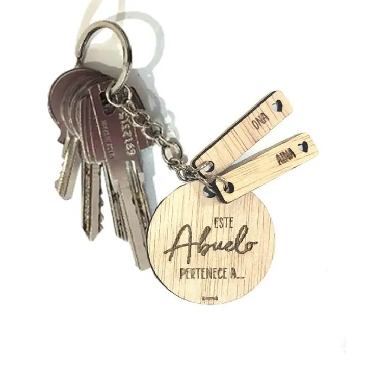 Llavero con nombres | Día del Padre Abuelo Abuela Madre | Regalos nietos abuelos | Regalo original | Lulamuk - 1