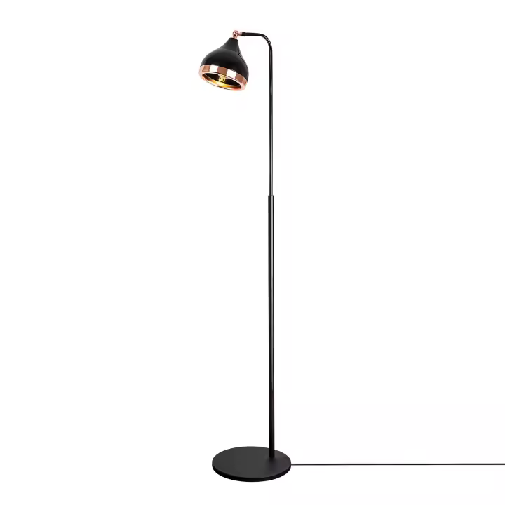 Set de Lámpara de techo + Lámpara de pie WELLHOME - Negro Cobre, 67x17x111 - 1