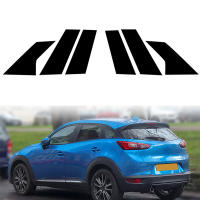 6pcs Adornos De Puerta Y Ventana Para Mazda CX-3 2016-2022 Pegatinas De Cubierta De Estructura Negra Brillante Accesorios De Estilo De Cromo - details 1