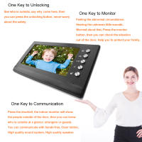 Sistema De Intercomunicación Vidrio Con Cámara IR Pantalla LCD De 7 Pulgadas Para Puerta De Entrada Kit Para Casa Villa Apartamento - details 11