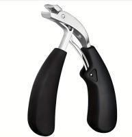 Tijeras De Uñas Curvadas Grandes Y Profesionales 2 Piezas Resistentes Al Splatter Acero Inoxidable Para Uñas Gruesas Y Bigotes - details 4