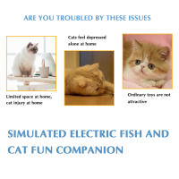 Juguete Interactivo Para Gatos Y Perros Pez Eléctrico Que Saltita Realista Juguete De Peluche Para Gatos Interiores Ejercicio - details 2