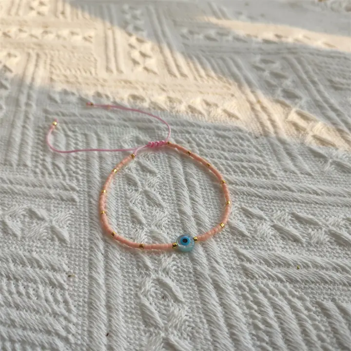 Pulsera Ajustable Multicolor Con Ojo Maléfico De KKBEAD Con Cuentas Miyuki Y Boho Para Mujer Joyería Encantadora Geométrica Sin Metal - 1