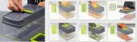MAGIC SELECT Cortador de Verdura Manual, Mandolina de Cocina Multifuncional 13 en 1-2 Cuchillas, 7 Rebanadoras Rallador, Separador de Huevo y Escurridor, Cuchillas Acero Inoxidable - details 0
