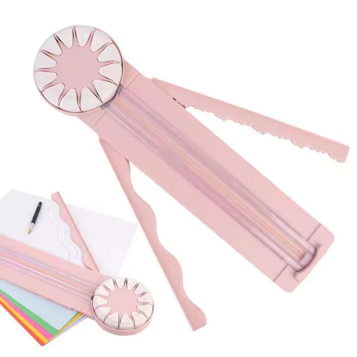 Cortadora De Papel Multifuncional 12 En 1 Con Corte Rotativo De 360 Grados Herramienta De Corte Manual Para Manualidades - 1