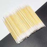 Cotonete De Madera Con Puntas Agudas Doble Final Para Microtejido Cotonetes De Algodón Para Retirar Maquillaje Eco-amigable Pack De 50/100/200/300/400 - details 2