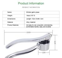 Presionador De Ajo En Acero Inoxidable Herramienta De Molinillo Manual Accesorios De Cocina Gadgets Para Frutas Y Verduras - details 2