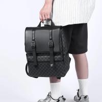 Mochila De Negocios Para Hombre De Cuero PU De Lujo Mochila De Laptop Elegante Bolsa De Viaje Briefcase Mochilas Para Hombre - details 11