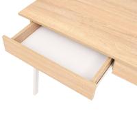 vidaXL Escritorio 110x55x75 cm color roble y blanco - details 3