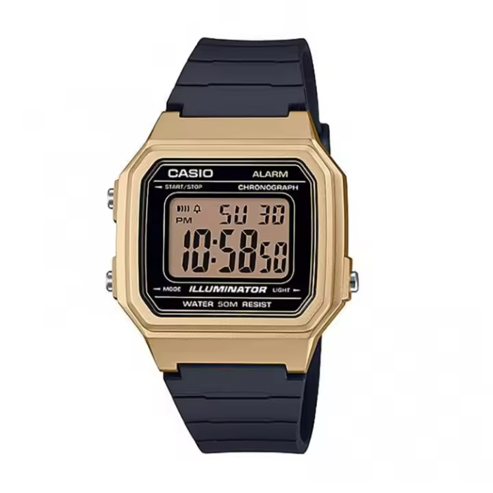 Casio W-217HM-9AVEF Reloj Digital Unisex | Estilo Retro, Luz LED, Cronómetro y Resistencia al Agua - 1