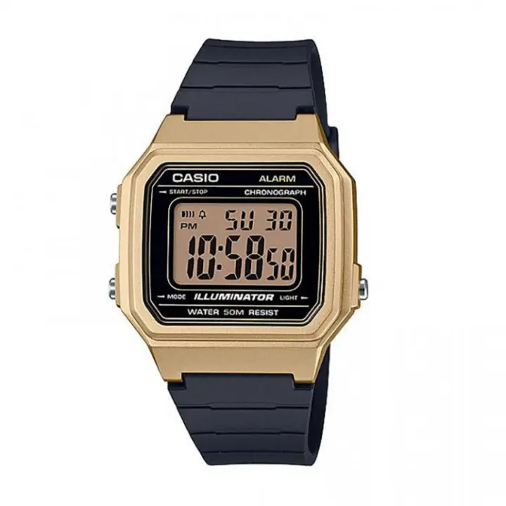 Casio W-217HM-9AVEF Reloj Digital Unisex | Estilo Retro, Luz LED, Cronómetro y Resistencia al Agua - 1