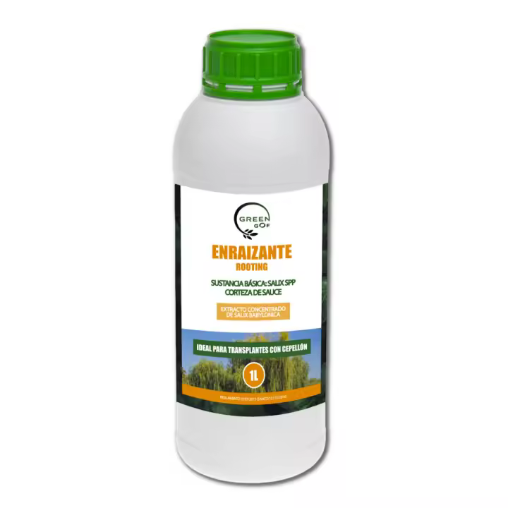 GREEN GOF Enraizante Líquido Orgánico con Hormonas Naturales, 1L. Estimula y Aumenta el Crecimiento de Las raíces de Cualquier Planta. Recomendado para Esquejes, Árboles, Plantas y Transplantes. - 1