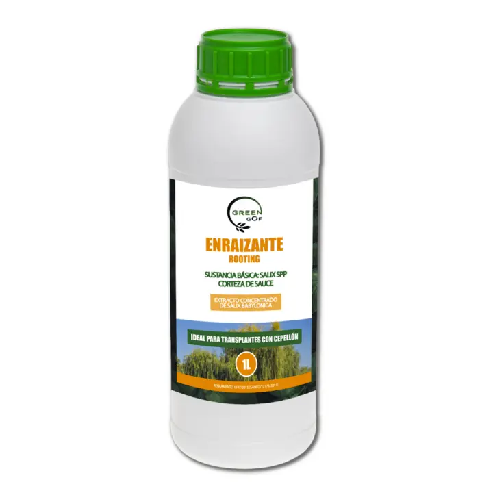 GREEN GOF Enraizante Líquido Orgánico con Hormonas Naturales, 1L. Estimula y Aumenta el Crecimiento de Las raíces de Cualquier Planta. Recomendado para Esquejes, Árboles, Plantas y Transplantes. - 1