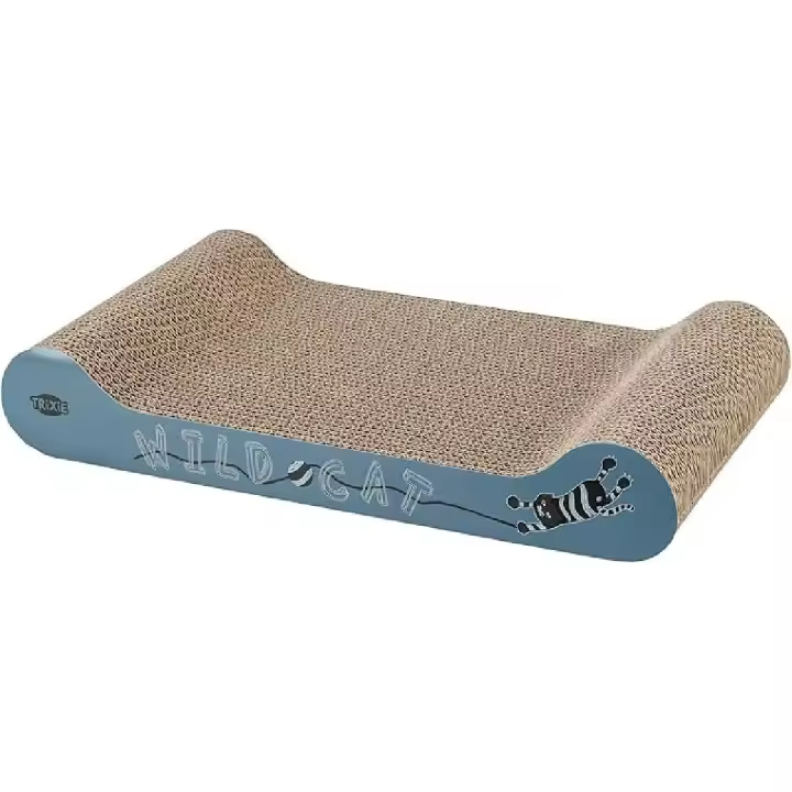 TRIXIE Scratching cardboard, catnip, 41 × 7 × 24 cm, blue - 1