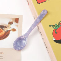 Cuchara De Postre Retro De Acrílico De Grado Alimenticio Con Patrón De Mármol Cortador De Queso Y Mermelada Para Helado Y Pasteles - details 14