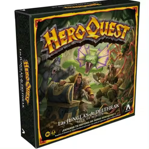 Heroquest: Las Junglas de Delthrak (Español). Juego de mesa. Requiere el Sistema de Juego HeroQuest para Jugar. Asmodee - 1
