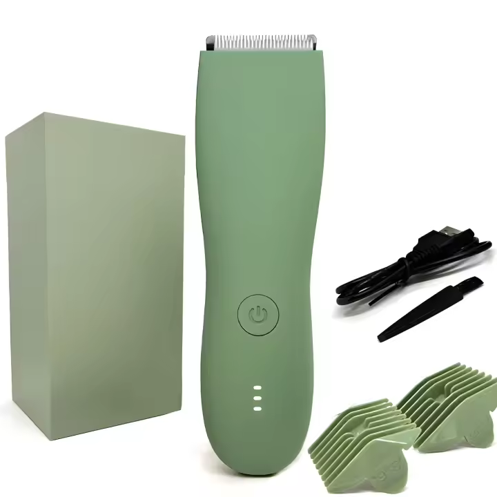 Recortadora De Vello Corporal Profesional,Pecho Axila Pelota Maquina de Depilar Hombre Peluquero Corporal, Afeitadora Eléctrica De Bolas, Cortadora De Aseo Púbico, Maquinilla De Afeitar Masculina, Recortadora De Bikini Para Mujer, Regalo De Vacaciones - 1