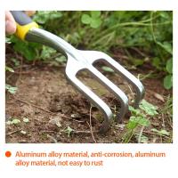 Juego De Herramientas De Jardín De Aleación De Aluminio: Palas Anchas Rascador De Tierra Para Plantar Rascar Y Enredadera - details 5