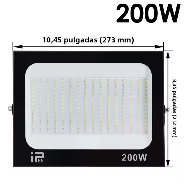Proyector De Luz LED Impermeable IP66 10W 20W 30W 50W 100W Para Exterior Iluminación De Pared Garage Gimnasio Calle 6500k Moderno - 1
