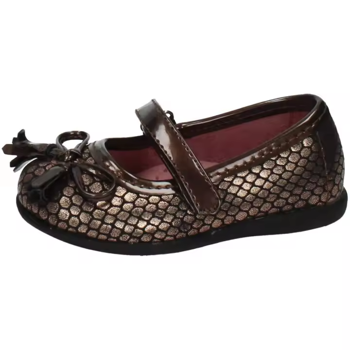 Últimas Tallas marca BONINO para outlet en color bronce. Merceditas cómodas - 1