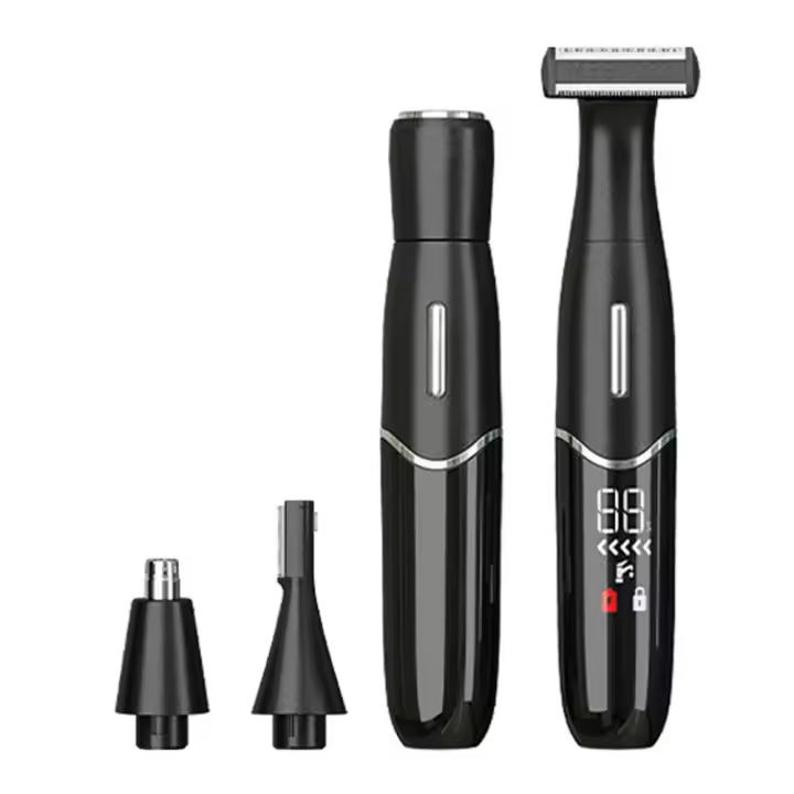 Afeitadora eléctrica, afeitadora multifuncional 4 en 1 para hombres, recortadora de cejas para mujeres, recortadora de vello de nariz, depiladora - 1