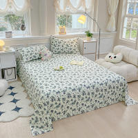Sábana Individual Doble Estampada Floral Estilo Nórdico Para Dormitorio De Estudiantes (no Incluye Fundas De Almohada) Material Poliéster 100% - details 2