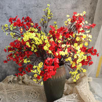 Flores Artificiales Blancas De Cerezo Y Gypsophila Para Decoración De Hogar Y Boda Arreglo Floral De Tela Seda Para Vaso O Ramo Falso De Navidad - details 3