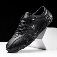 Zapatos Planos Casuales Para Hombres Hechos a Mano En Cuero PU Cómodos Mocasines Transpirables Zapatillas De Exterior - details 2