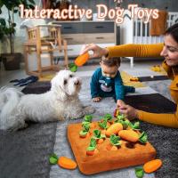 Juguete Interactivo Para Perros En Forma De Zanahoria Anti Deslizante Juego De Buscar Y Esconder Alivio Del Estrés Masticable - details 7
