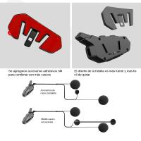 Intercomunicador De Casco X1 plus Motor Bluetooth 5.0 Headset Inalámbrico Para Motocicleta Con Altavoz Interfono Manos Libres 1000m - details 11
