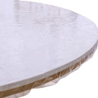 10 Pcs Tablecloth Redondo Desechable Transparente Impermeable Y Resistente Al Aceite Para Mesa De Comedor Protección De Tela - details 4