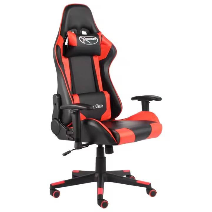 vidaXL Silla gaming giratoria PVC en color Rojo/Verde/Dorado y más | cómodas modernas ergonómicas para comedor cocina salón hogar - 1