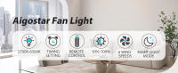 Aigostar Ventilador de Techo con Luz Silencioso 52″, Motor DC Reversible 30W, Mando a Distancia, 6 Velocidades, Luz Regulable (2700K-6500K), Ideal para Dormitorio, Sala o Cocina. Ø132 cm - details 1