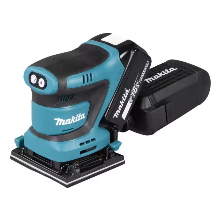 MAKITA DBO481RTJ Lijadora Orbital 18V LXT 112x102mm 5Ah 2 bat. Plástico - 1