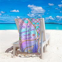 Toalla de playa de microfibra con estampado de sirena, de secado rápido, estilo europeo y americano - details 2