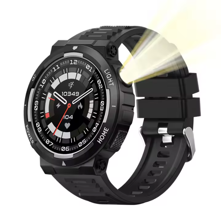Reloj intelente (46mm), Diseño Deportivo resistant y elegant, GPS, entrenador de Salud AI, 10 ATM - 1
