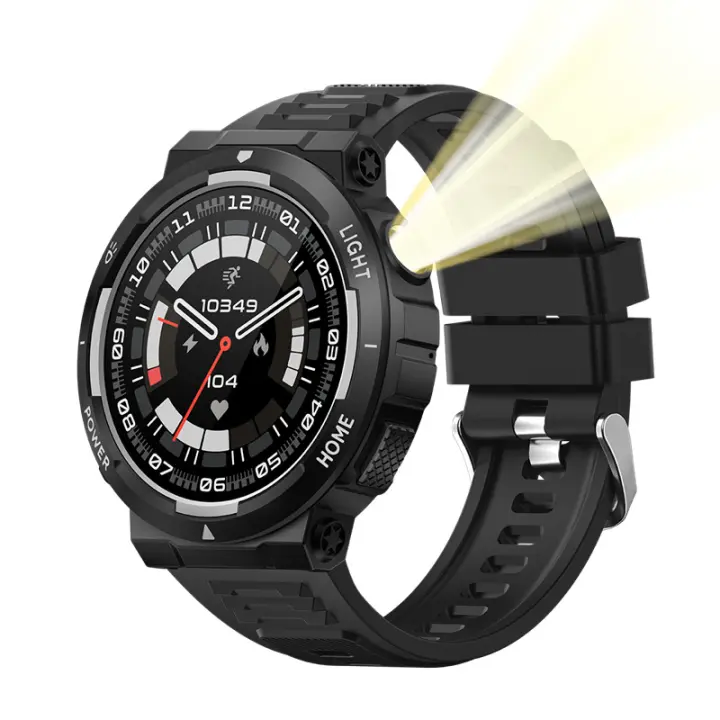 Reloj intelente (46mm), Diseño Deportivo resistant y elegant, GPS, entrenador de Salud AI, 10 ATM - 1