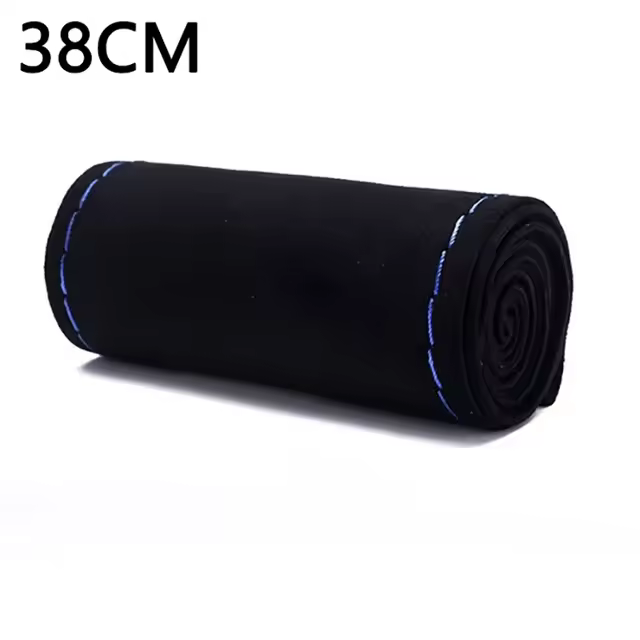 Cubierta De Volante De Coche Universal De Piel De Seda 38CM Accesorios De Interior Para Coche Tejido Al Aire Libre - 1