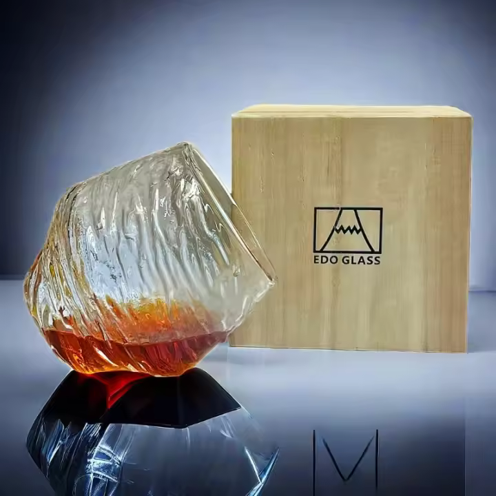 Copa De Whiskey Japonesa Estilo Retro 380ml Vaso De Vino Tumbler Para Bebida Cognac Brandy Whisky Con Tapa Regalo Para Fiesta - 1