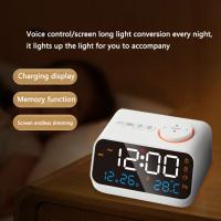 Radio FM con Carga USB, Reloj despertador LED, termómetro, higrómetro, calendario de Mesa Digital, función de memoria, auriculares conectados - details 0