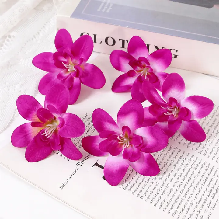 10Pcs Flores Artificiales 5CM Para Decoración De Hogar Fiesta Boda Jardín Accesorios Para Coronelas Y Manualidades - 1