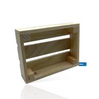 MINOKUA - Caja de Madera Vintage de Pino para Almacenaje Hogar - 21x18,5x8cm - details 2